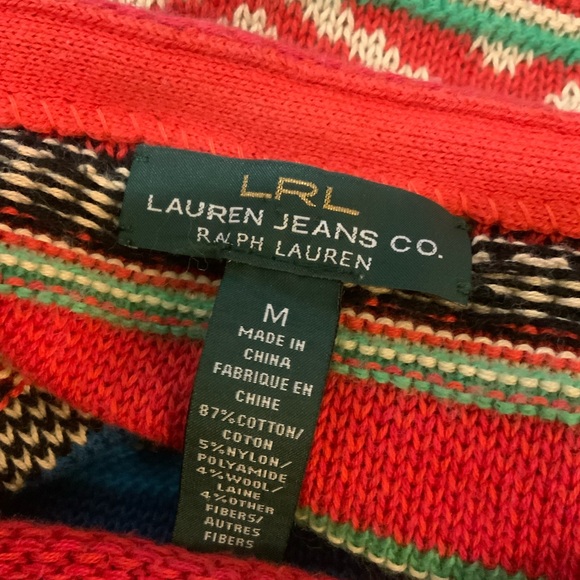 Lauren by Ralph Lauren colorful sweater. Size M - Picture 5 of 5